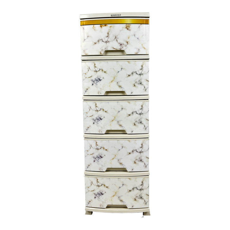 فایل کشویی رزگلد مدل  5 کشو A4 مرمر R698